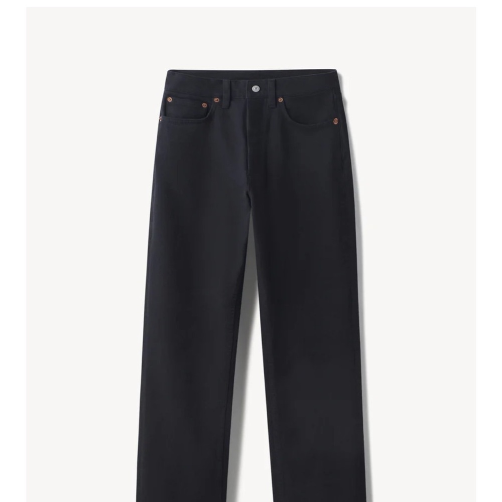 Buck Mason Black Straight Leg Jeans - Picture 2 of 6